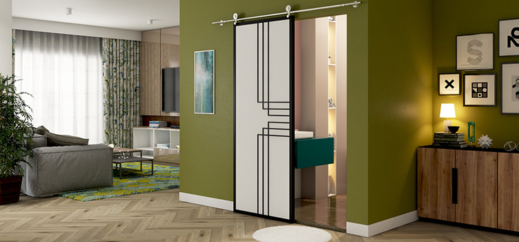 sliding bathroom door installation in Perris